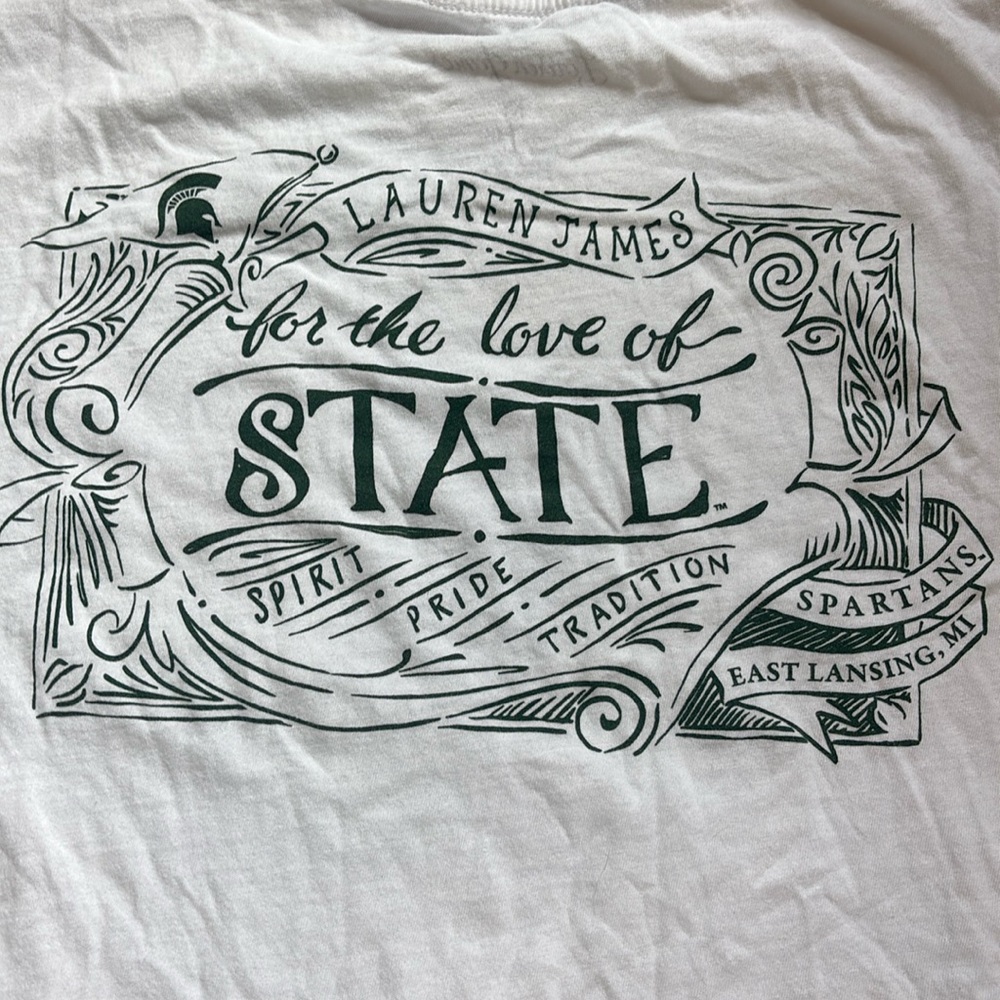 Lauren James Spartans Michigan State T-shirt medium